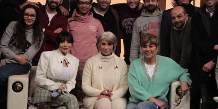 بالصور كواليس برنامج الستات لسهير جودة ومفيدة شيحة