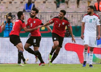 نهاية الشوط الثاني بالتعادل الإيجابي بين مصر والمغرب