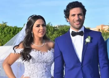 حسن الرداد يرد على شائعة اعتزال زوجته إيمي سمير غانم