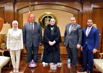وزيرة الصناعة تستقبل وفد غرفة التجارة العربية الأمريكية لزيادة الصادرات