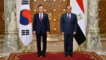 الرئيس السيسي: نتطلع لزيادة الاستثمارات الكورية في المشروعات الكبرى بمصر