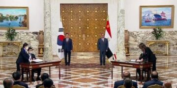 الرئيس السيسي يوقع عدد من الاتفاقيات مع نظيره من كوريا الجنوبية