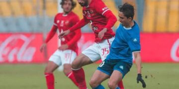 كأس الرابطة|سموحة يتقدم على الأهلي بهدف نظيف في الشوط الأول