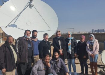 تركيب محطة استقبال بيانات الأقمار الصناعية بالقومية للاستشعار من البُعد