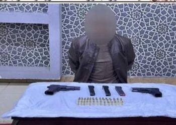 سقوط عنصر إجرامى خطير بحوزته أسلحة داخل شقة في القاهرة