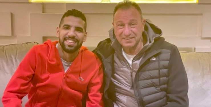 الخطيب يزور مؤمن زكريا بمنزله ويدعمه قبل السفر إلى إنجلترا