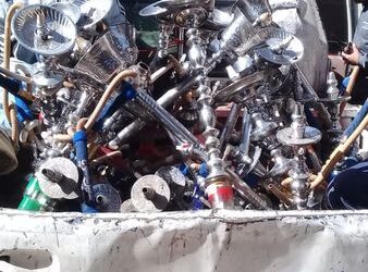 إمسك مخالف.. ضبط 39 شيشة خلال حملة مكبرة بحي شرق في أسيوط