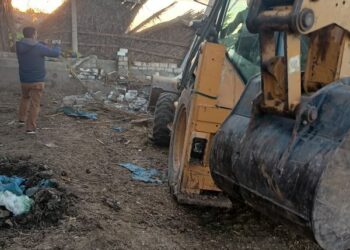 إزالة 134 حالة تعدى على أملاك الدولة منذ بدء الموجة الـ 19 بالمنوفية