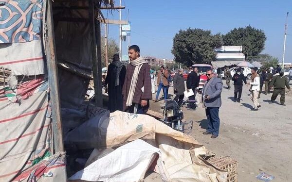 ضمن الموجة الـ 19.. إزالة 31 حالة تعدي بطوخ الخيل بالمنيا