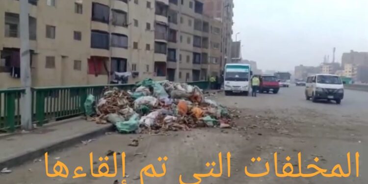 محافظة الجيزة تضبط سيارات تلقي بالمخلفات بالطريق الدائري