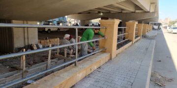 لحل المشكلات المرورية.. إنشاء موقف سرفيس حضاري بشارع ترعه الزمر بالعمرانية