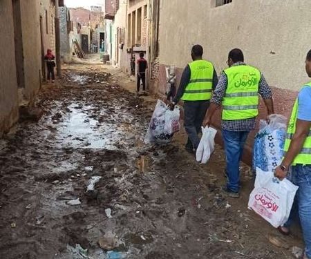 الأورمان توزع مواد غذائية على 7 ألاف أسرة بـ 40 قرية بالشرقية