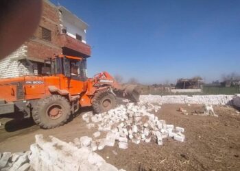 إزالة 16 حالة تعدي على الأراضى الزراعية  ضمن أعمال الموجة 19 بالمنيا