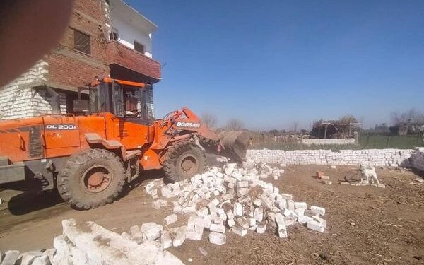 إزالة 16 حالة تعدي على الأراضى الزراعية ضمن أعمال الموجة 19 بالمنيا