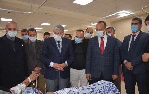 محافظ المنيا يتفقد قسم الغسيل الكلوي بمستشفى سمالوط التخصصي
