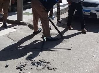 لتحقيق الانضباط.. استمرار حملات إزالة الاشغالات والاعلانات المخالفة بأسيوط