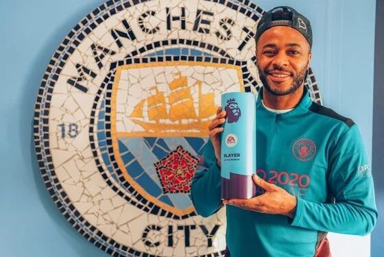 ستيرلينج يفوز بجائزة أفضل لاعب عن شهر ديسمبر بالبريميرليج