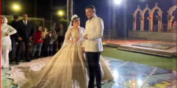 مطرب المهرجانات مسلم بحفل زفافه وسط حضور  من الفنانين