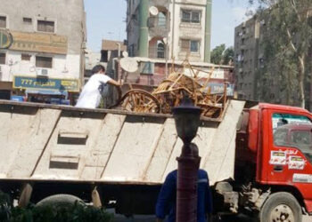 رفع 740 حالة إشغال طريق في حملة بأسوان