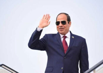 أبناء الجالية المصرية ببروكسل يستقبلون الرئيس السيسي بالأعلام.. فيديو