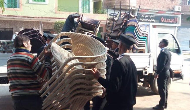 إزالة إشغالات في مراكز دمنهور وكفر الدوار والدلنجات بالبحيرة