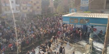إصابة 8 أشخاص إثر حريق داخل محطة بنزين