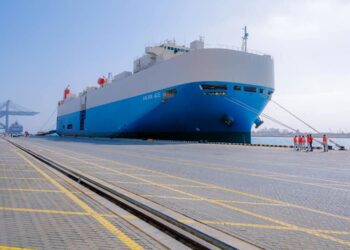 ميناء السخنة يستقبل سفينة رورو بحمولة 2078 سيارة