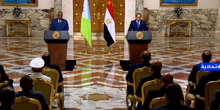 اهمها سد النهضة.. نص كلمة الرئيس السيسي مع نظيره الجيبوتي في المؤتمر الصحفي