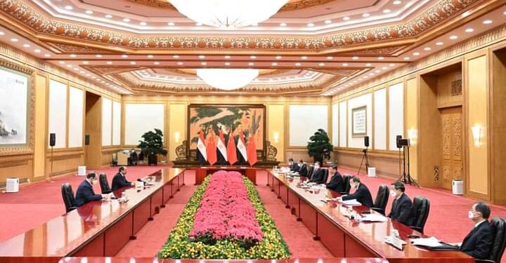 ننشر تفاصيل مباحثات الرئيس السيسي مع نظيره الصيني شي جين بينج