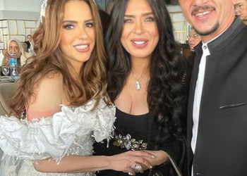 صور.. نجوم الفن في عقد قران دينا عبدالعزيز