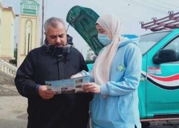 حملات توعوية عن ترشيد إستهلاك المياه بأحد قرى الحسينية بالشرقية