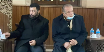 صور.. نجوم الفن تقدم واجب العزاء للفنان محمد جمعة