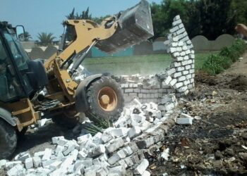 إزالة 70 حالة تعدٍ عل الأراضي الزراعية بالقليوبية