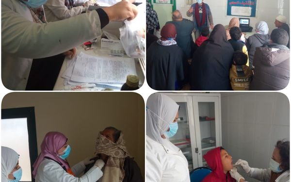 الكشف وعلاج ١٥٠٠ مواطناً بالمجان بأحد قرى كوم حمادة بالبحيرة