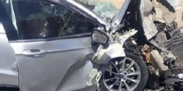 إصابة 5 أشخاص في تصادم سيارتين بكفر الشيخ