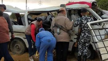 تفاصيل إصابة 7 أشخاص إثر تصادم 3 سيارات في الفيوم