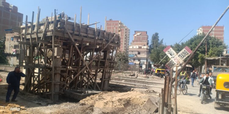 تطوير ورصف مزلقان التطبيقين بكفر الشيخ