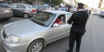 ضبط ١٩٠٨ مخالفة مرورية بكفر الشيخ