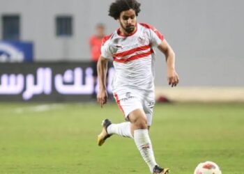 عبد الله جمعة يخوض تدريبات خاصة في الجيم على هامش مران الزمالك