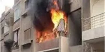 حريق مفاجئ داخل شقة سكنية بعرب الصبحة في سوهاج
