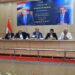 وزير المالية وجانب من اللقاء