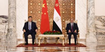 الرئيس عبد الفتاح السيسى ونظيره الصينى