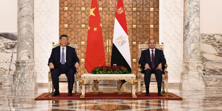 الرئيس عبد الفتاح السيسى ونظيره الصينى