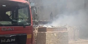 حريق بحوش منزل في جهينة بسبب خلافات أسرية.. وضبط المتهم