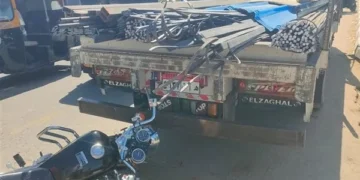 إصابة شاب بأسياخ حديد في حادث تصادم بطريق عرابة أبيدوس بسوهاج