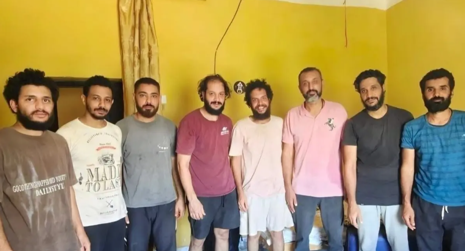 البحارة المصريين المفرج عنهم