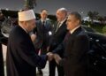 المستشار أحمد عبد العزيز برفقة المستشار محمد شعيشع يقدمان واجب العزاء في وفاة المستشار أحمد الزند