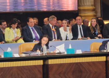 الدكتورة مايا مرسي وزيرة التضامن الاجتماعي خلال منتدى مصر 2026