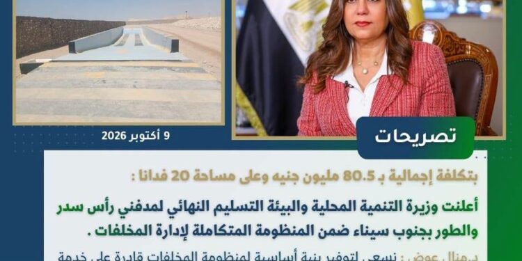 وزيرة التنمية المحلية والبيئة