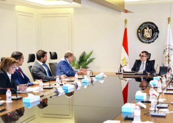 الدكتور أحمد رستم وزير التخطيط وجانب من اللقاء